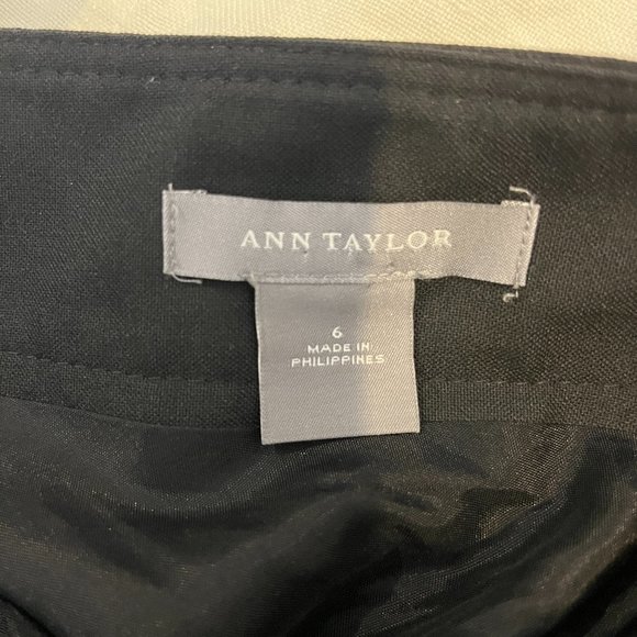 Ann Taylor Black Skirt with Buttons - Picture 2 of 6